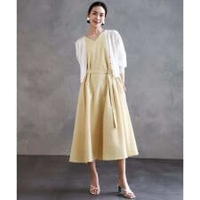 [小さいサイズ]Vネックワンピース