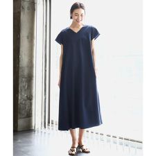 [小さいサイズ]Vネックワンピース