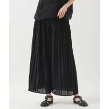 【小さいサイズ/接触冷感/セットアップ対応】ランダムプリーツワイドパンツ
