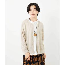 [日本製]リネンニットカーディガン