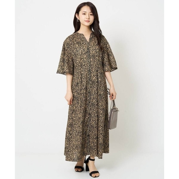 【美品】23区 洗える リネン ヴィスコース ストレッチ ワンピース 麻 完売品 洗える】リネンヴィスコースストレッチ ワンピース | 23区(23KU