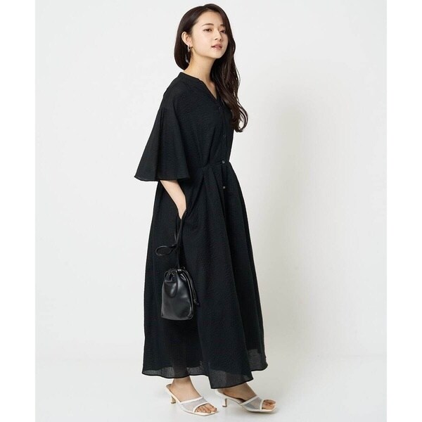 【美品】23区 洗える リネン ヴィスコース ストレッチ ワンピース 麻 完売品 洗える】リネンヴィスコースストレッチ ワンピース | 23区(23KU