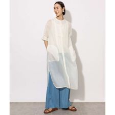 [小さいサイズ]シアーシャツワンピース