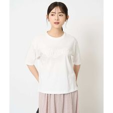 【小さいサイズ】リラックスシルエット ロゴTシャツ/接触冷感/洗える