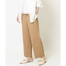 [接触冷感･吸水速乾･紫外線防止]美シルエットセミワイドパンツ