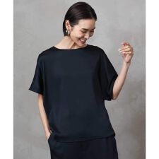 [小さいサイズ]サテンオーバーブラウス(セットアップ対応)