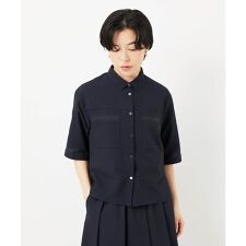 [接触冷感/吸汗速乾]サッカーシャツブラウス