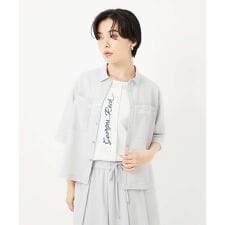 [接触冷感/吸汗速乾]サッカーシャツブラウス