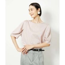 [小さいサイズ]袖タックカットソー(接触冷感)