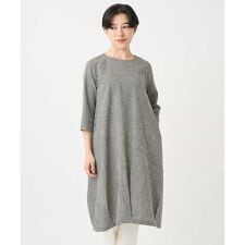 コットンリネンコクーンラインワンピース