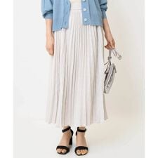 【小さいサイズ】楊柳シアーチェックプリーツスカート/洗える/セットアップ対応