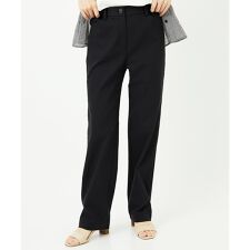 コットンリネンストレッチストレートパンツ