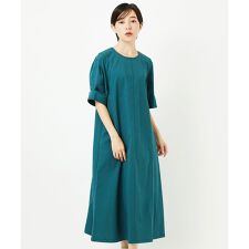 【小さいサイズ】配色ステッチ立体スリーブワンピース
