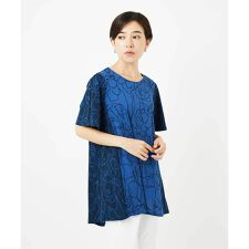 小さいサイズ】カトレア柄バイカラーデザインチュニック | ヒロコビス 