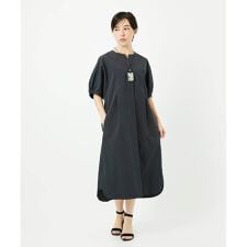 [撥水加工]撥水タフタドルマンスリーブワンピース