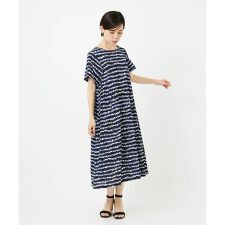 [日本製]ランダムボーダーAラインジャージーワンピース