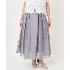 【小さいサイズ】シアードビーチェックスカート/洗濯機で洗える