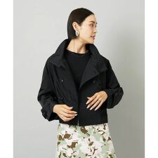 [小さいサイズ]スタンドカラーショートブルゾン