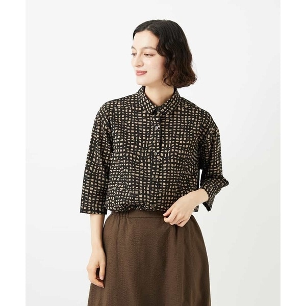 ジャスミン柄リネンブラウス | ジャンニ・ロ・ジュディチェ(GIANNI LO