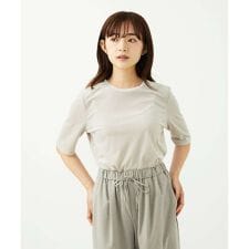 【小さいサイズ】シアーベロアTシャツ/洗える