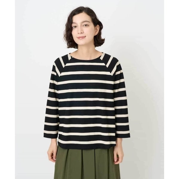 ジャンニ・ロ・ジュディチェ（GIANNI LO GIUDICE）/[日本製]抜染ボーダープリントカットソー 日本製]抜染ボーダープリントカットソー | ジャンニ・ロ・ジュディチェ