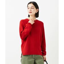 [日本製]ガーター編みニットプルオーバー