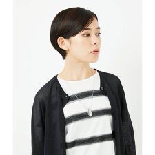 [日本製]メタル×ガラスパーツネックレス