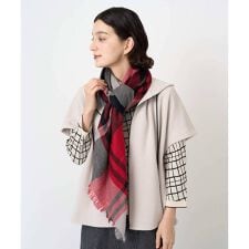 ウールチェックストール