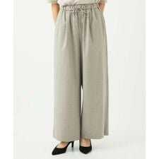 【小さいサイズ】ストレートワイドパンツ(ストライプ・無地)/洗える