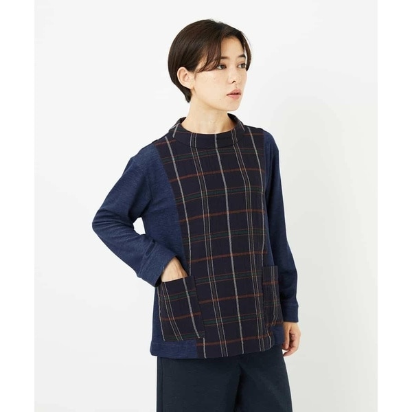 日本製]二重織チェック前開きブラウス | ジャンニ・ロ・ジュディチェ