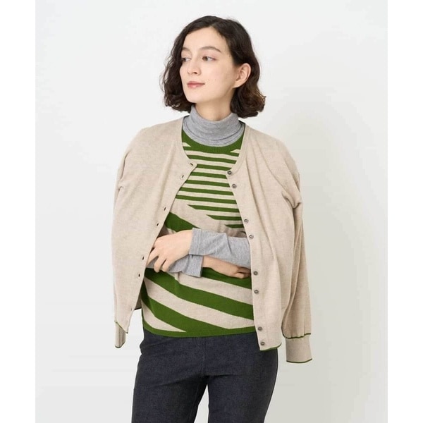 シルク混ニットカーディガン