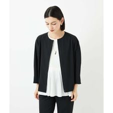 [接触冷感/吸水速乾]ドルマンスリーブノーカラージャケット