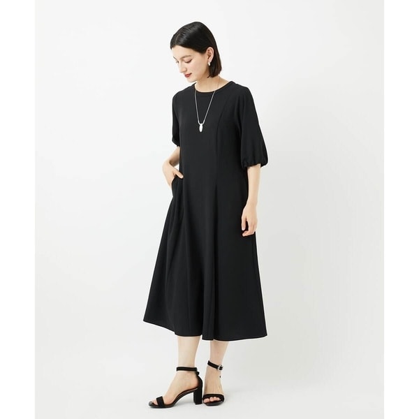 新品未使用　ジョルジュレッシュ　ペプラム切替　マーメイドジャージーワンピース ジョルジュ・レッシュ GEORGES RECH ペプラム切替マーメイドジャージー