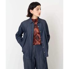 [セットアップ対応]ライトデニムシャツ