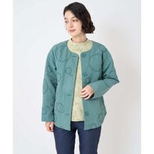 ジャンニ・ロ・ジュディチェ(GIANNI LO GIUDICE)のドットキルトノーカラージャケット