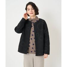 ジャンニ・ロ・ジュディチェ(GIANNI LO GIUDICE)のドットキルトノーカラージャケット