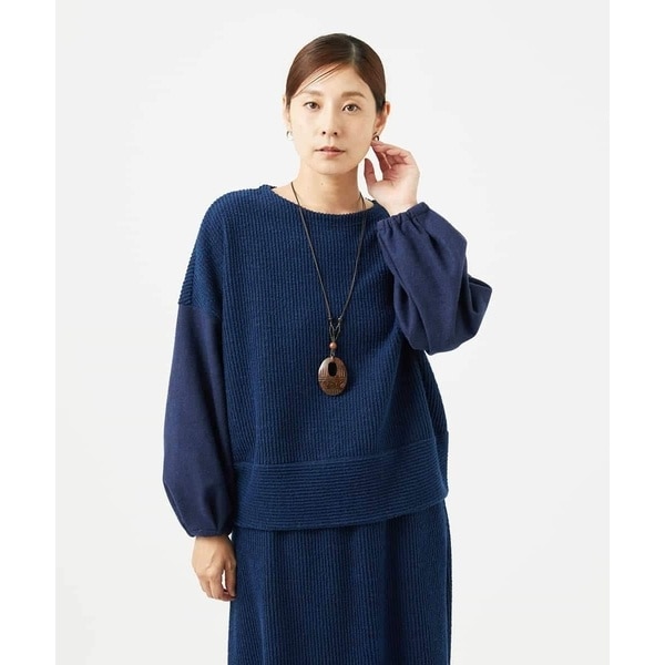 [セットアップ対応]コットンスラブインレーカットソー