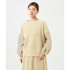 [セットアップ対応]コットンスラブインレーカットソー