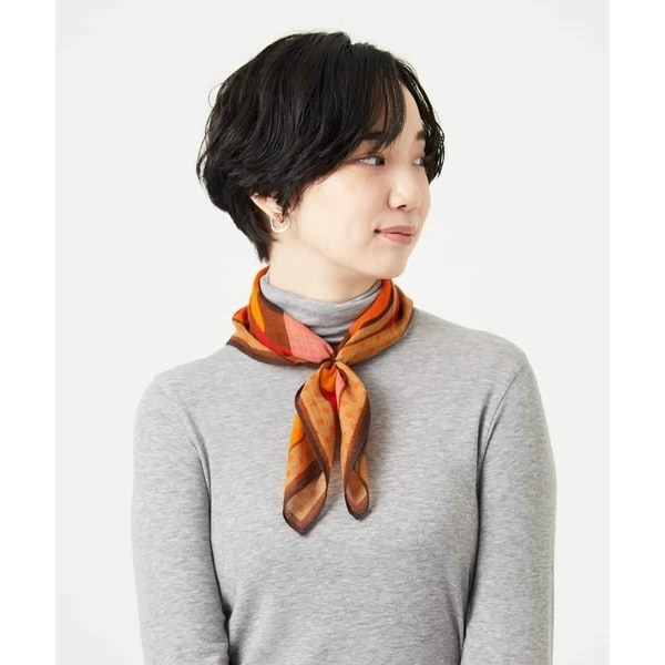 ジャンニ・ロ・ジュディチェ（GIANNI LO GIUDICE）/[洗える]ミニキカスクエアストール ミニキカスクエアストール | ジャンニ・ロ・ジュディチェ(GIANNI LO