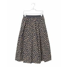 【小さいサイズ】ハート柄ドットプリントフレアスカート