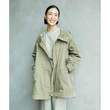 ミッシェルクラン(MICHEL KLEIN)の[小さいサイズ]キルトライナー付きフードコート