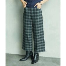 [小さいサイズ][定番人気]ストレッチ裏起毛ワイドパンツ