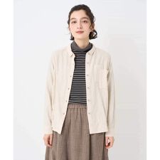 シャーリング起毛ブラウス