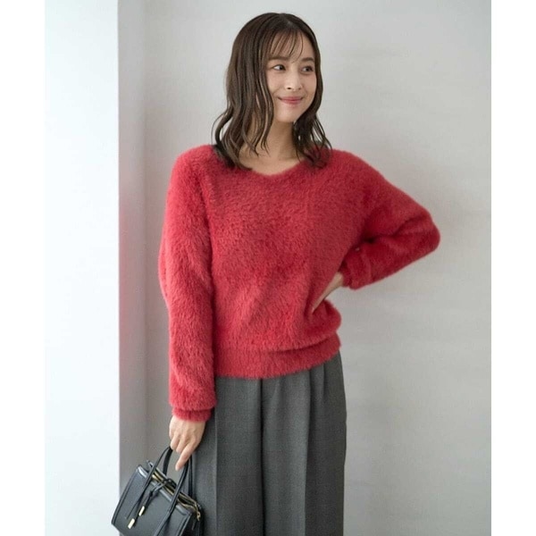 MK ミッシェルクラン（MK MICHEL  ）/【ふわふわニット/前後2way/洗える】フェザーニットプルオーバー 小さいサイズ】フェザーニットプルオーバー/前後2way/洗える | MK
