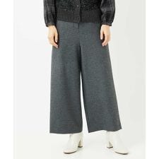 両面起毛ワイドストレートパンツ