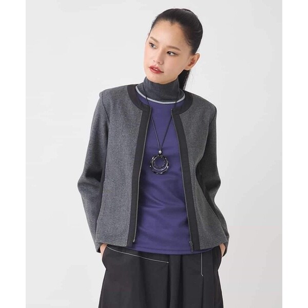 ＆NAVY ノーカラーツイードジャケット | イエナ(IENA) | マルイウェブ