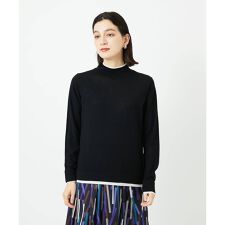 [アンサンブル対応]ウォッシャブルウールハイネックニット