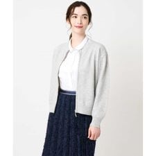 クリスチャンオジャール(christianaujard)のチュール重ねニットブルゾン