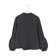 【小さいサイズ】異素材ジョイントニットプルオーバー