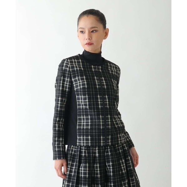 小さいサイズ]ファンシーツイードショートジャケット | ミッシェル